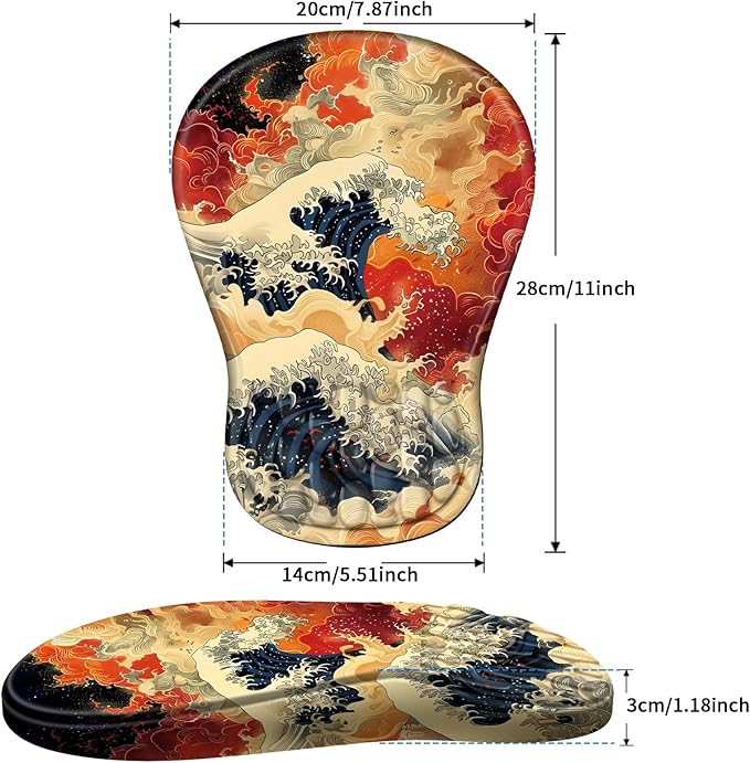 YIWEI Ergonomic Mouse Pad with Wrist Rest - Image 6