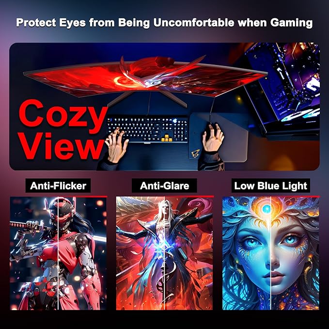 SANSUI 27 Inch Curved Gaming Monitor 200Hz 1ms - Image 7