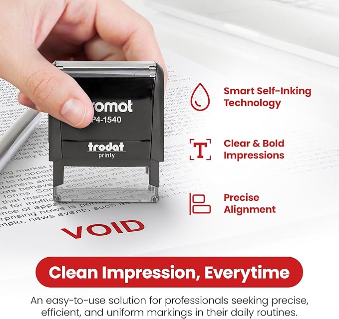 Promot Void Self Inking Rubber Stamp - Image 3