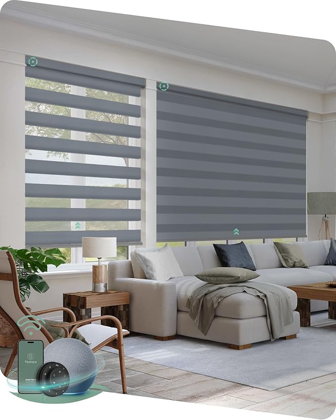 Yoolax Motorized Zebra Blinds Works by Yoolax