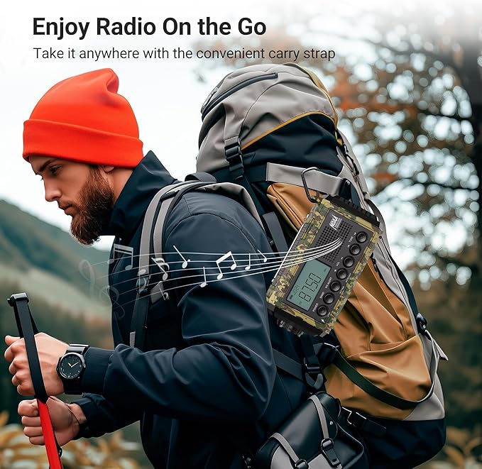 Emergency Radio 12000, Auto Digital Weather Radio Portable AM FM SW NOAA - Image 7
