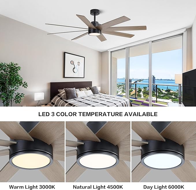 WINGBO 72" Large DC Ceiling Fans - Image 5