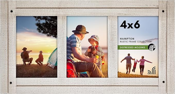 Americanflat Hinged 4x6 Triple Picture Frame by Americanflat
