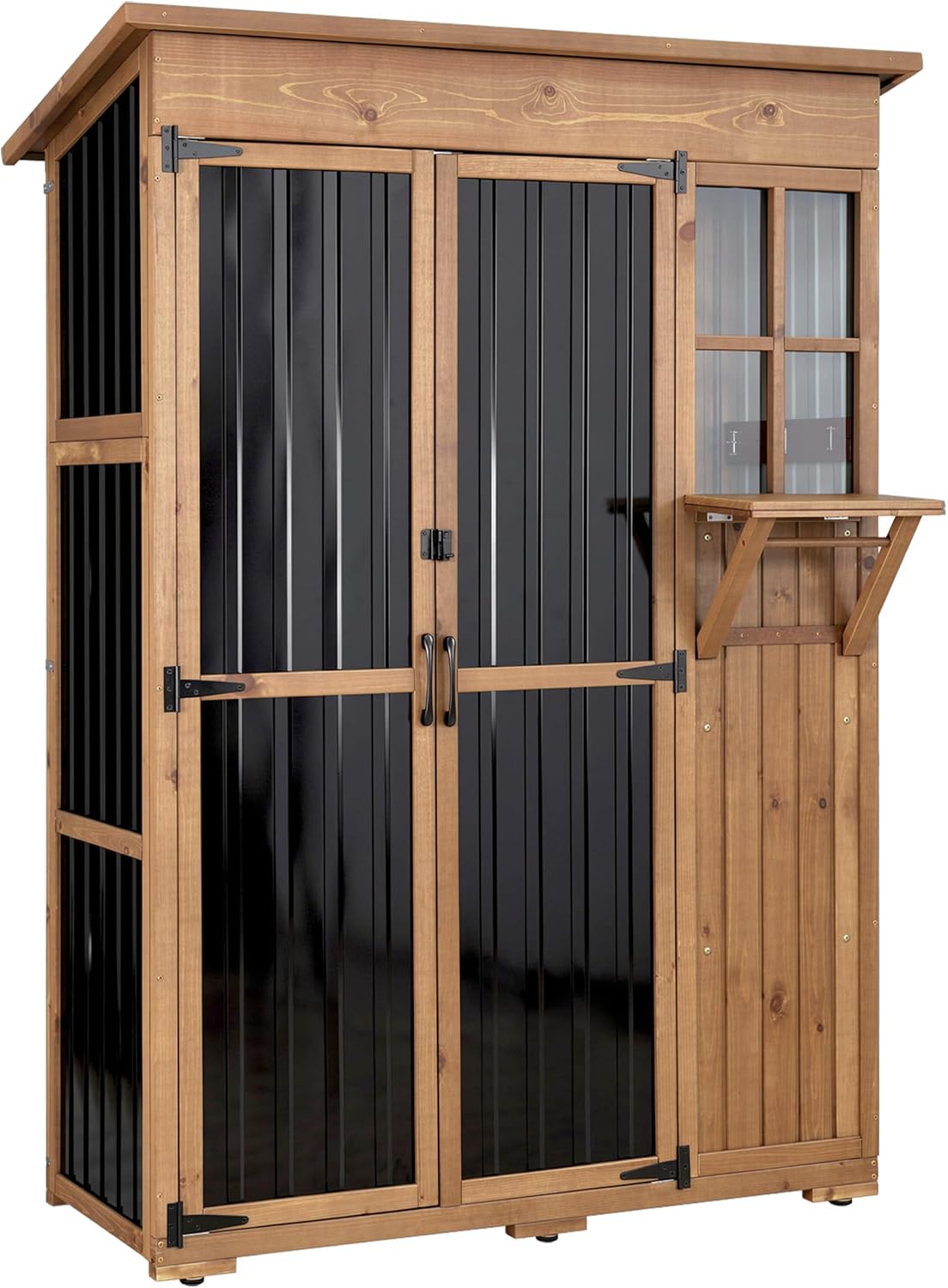 gowoodhut large outdoor storage cabinet weatherproof garden tool, main product view