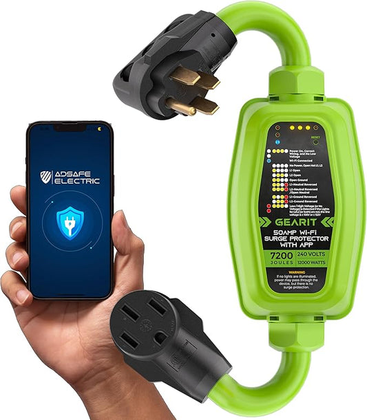 GEARit RV Surge Protector 50 Amp Real Time Monitor by GEARit