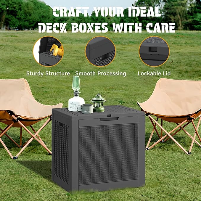 NUNU LAB 30 Gallon Outdoor Storage Box Waterproof, Outside Package Delivery - Image 5