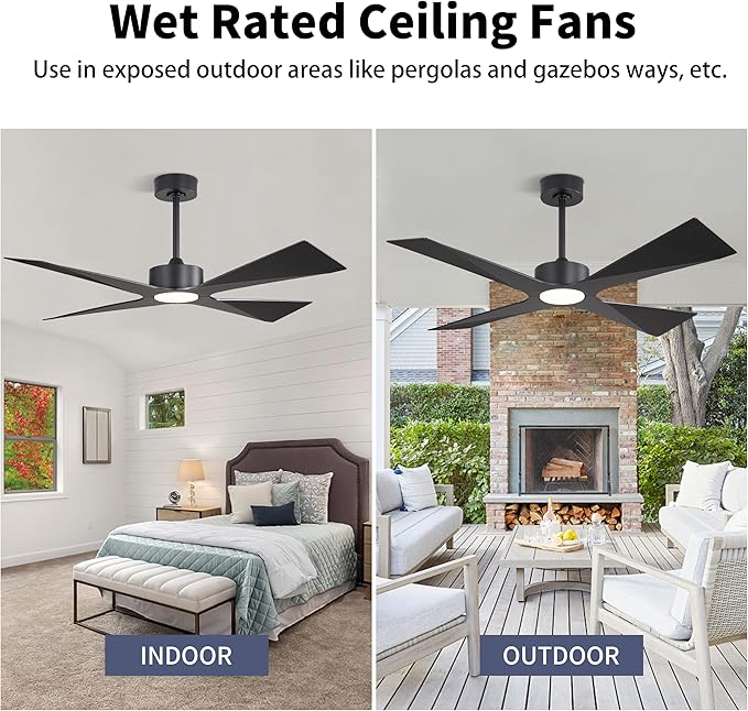 WINGBO 54" Wet Rated Outdoor Ceiling Fan - Image 8