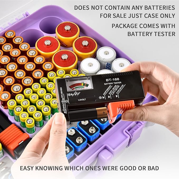 Aptbyte Battery Organizer Storage Holder Box Case - Image 6