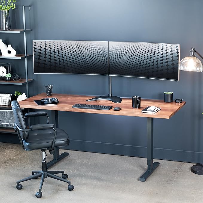 VIVO Dual Ultrawide Monitor Mount, Free-Standing Desk Stand - Image 9