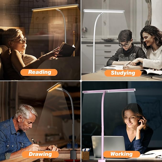 Airlonv LED Desk Lamp for Office Home, Eye-Caring Desk Light - Image 5