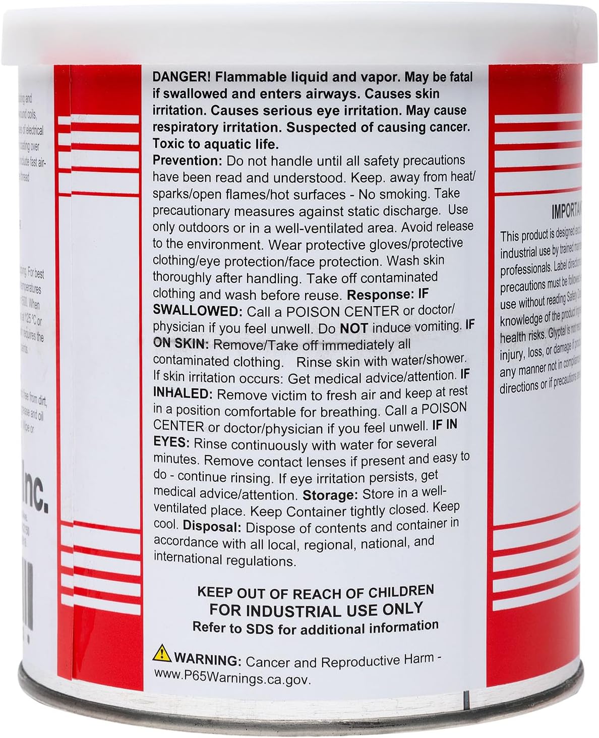 Glyptal 1201Q - Insulating Enamel Paint, Corrosion And Moisture Resistant, Red, 1 Quart, 1201 Series