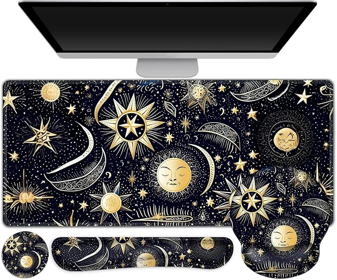 Gaming Mouse Pad, Large Desk Mat, Cute Desk Pad Protector, 4in1 XXL Mousepad + by ToLuLu