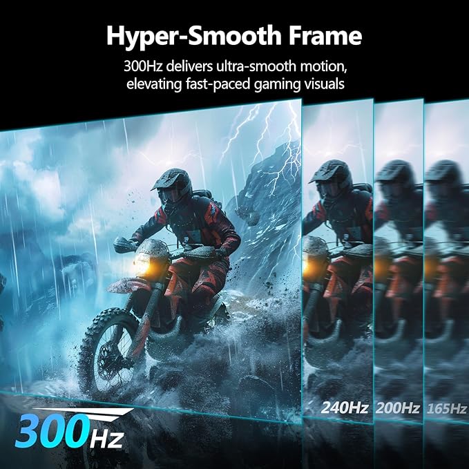 Z-Edge 27 inch Curved Gaming Monitor, FHD 1080P 300Hz Curved Monitor 1500R - Image 2