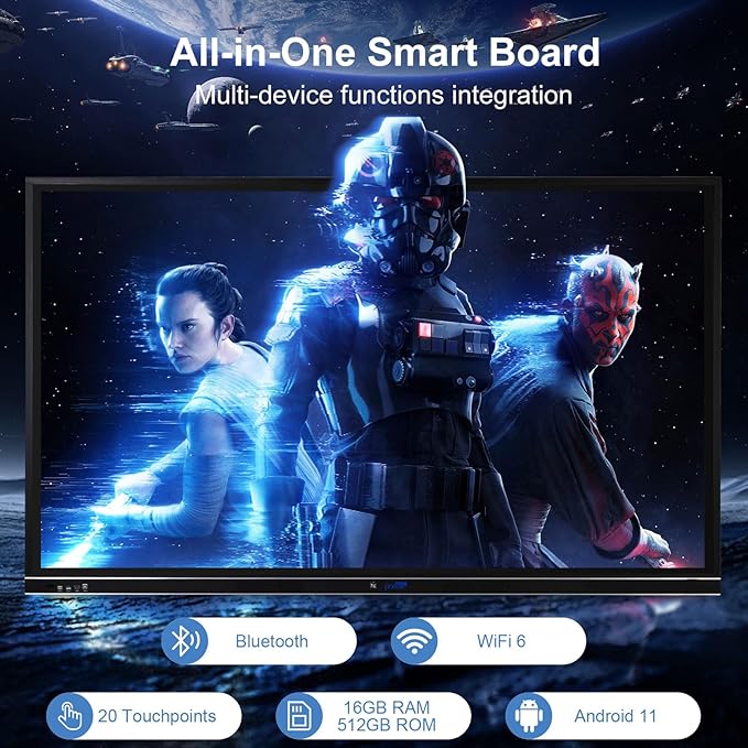 86" 4K Educational Smart Board Pro | Interactive Digital Whiteboard - Image 3