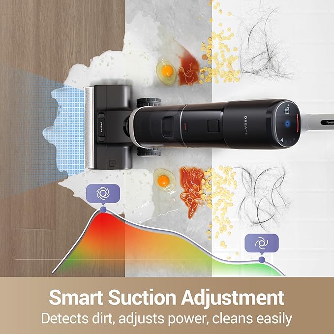 DREAME H14 Pro Wet Dry Vacuum Cleaner, 180° Lie-Flat Vacuum Mop, 140°F Washing - Image 5