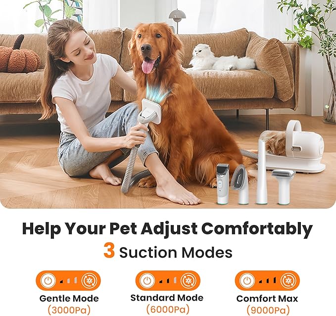 Neakasa P1 Pro Pet Grooming Kit & Vacuum Suction 99% Pet Hair, Professional - Image 5
