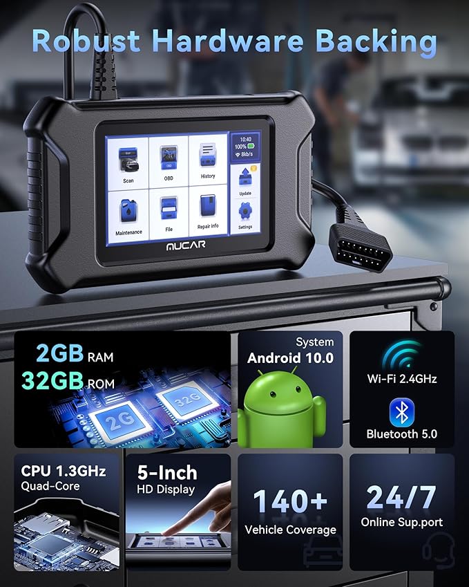 MUCAR CS90 OBD2 Scanner Diagnostic Tool - Image 8
