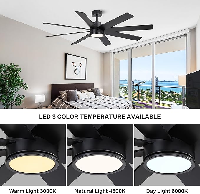 WINGBO 72" Large DC Ceiling Fans - Image 5