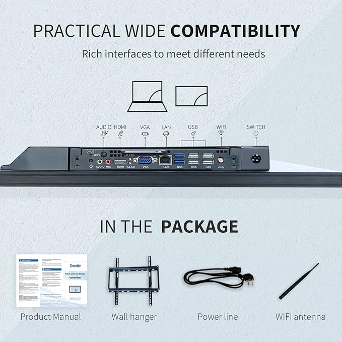 TouchWo 43 inch Interactive Touchscreen Monitor, Smart Board - Image 7