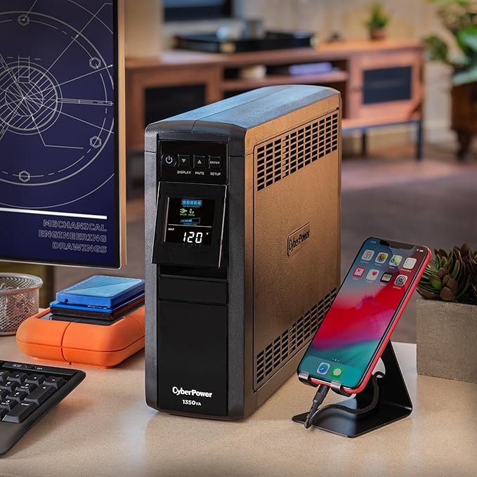 CyberPower CP1350PFCLCD PFC Sinewave UPS Battery Backup and Surge Protector - Image 7