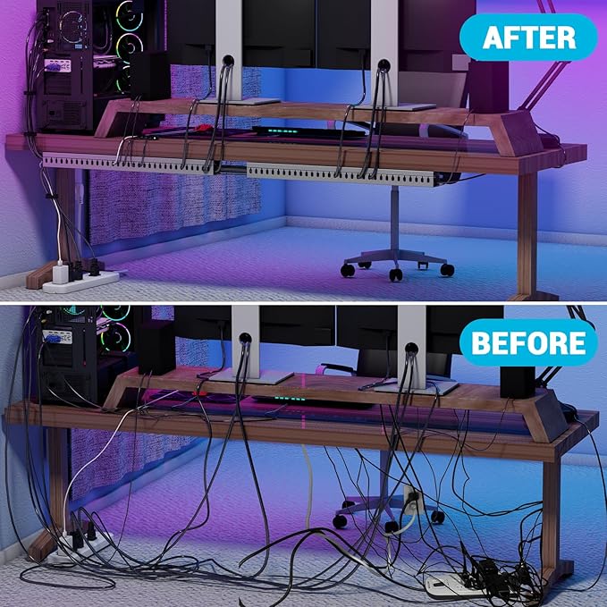 Open Slot Wire Duct Kit, 62.8" Server Rack Cable Management, Cable Management - Image 4