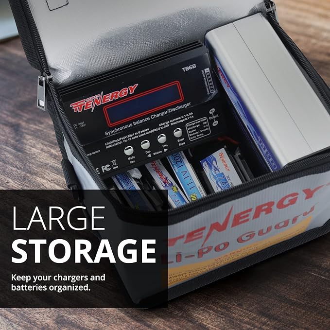 Tenergy Fire Retardant Lipo Zipper Bag - Image 4