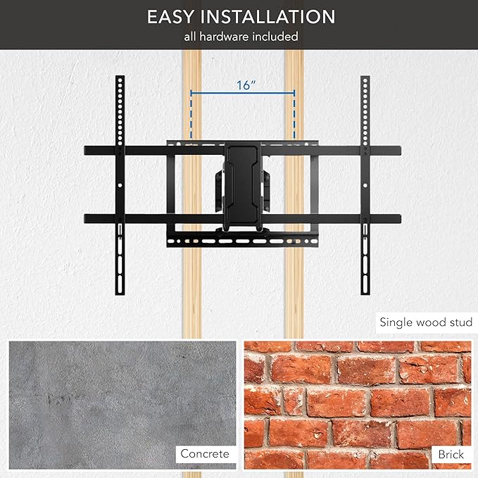 Mount-It! Long Arm Full Motion TV Wall Mount, Extra Long 42.5-Inch Extension - Image 8