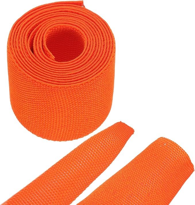 MECCANIXITY Braided Cable Sleeves Heat Shrinkable Fabric Sleeving, 1 1/4" 3ft by MECCANIXITY