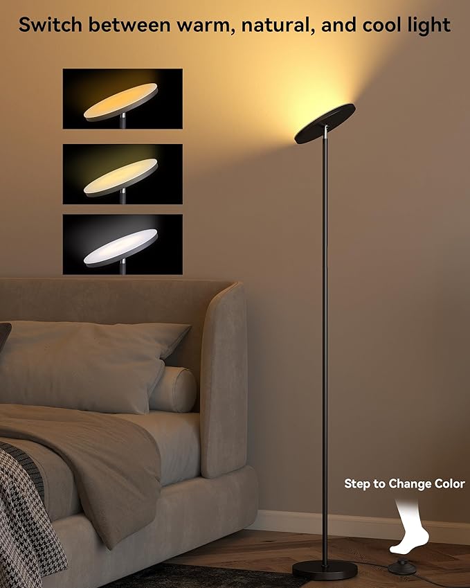 JOOFO LED Floor Lamp – Super Bright Torchiere - Image 3