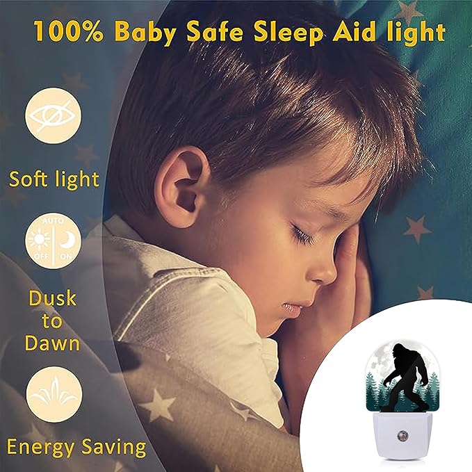 Axxitude Bigfoot Forest Moon Night Lights Plug into Wall - Image 4