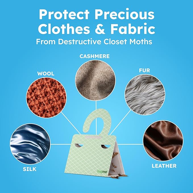 BugMD Clothes & Pantry Moth Traps – Sticky Glue Pheromone-Based Repellent - Image 6