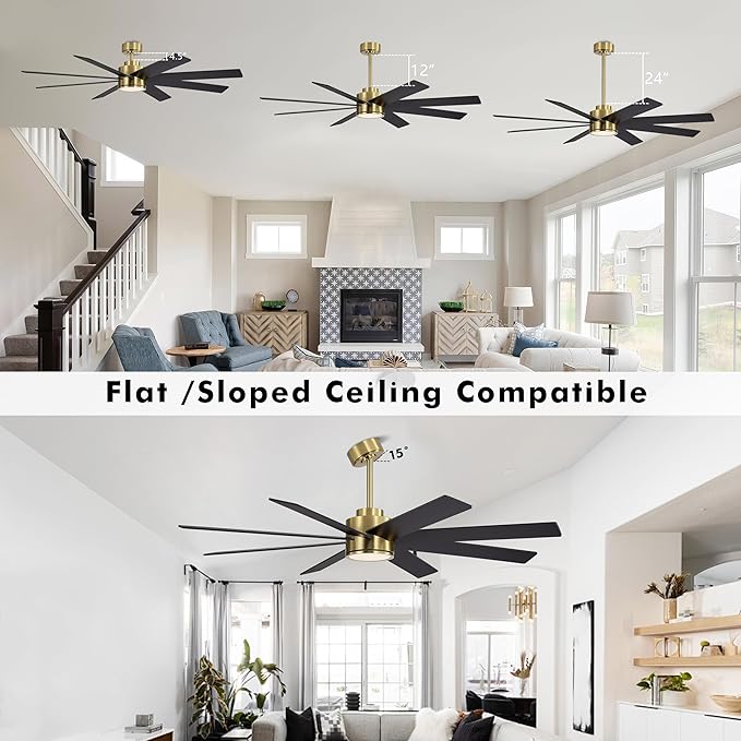 WINGBO 60" Large DC Ceiling Fans - Image 6