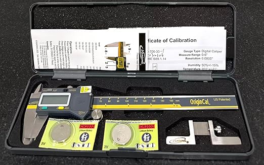 iGAGING Absolute Origin 0-6" Digital Caliper, IP54 Stainless Steel, SPC/USB - Image 4