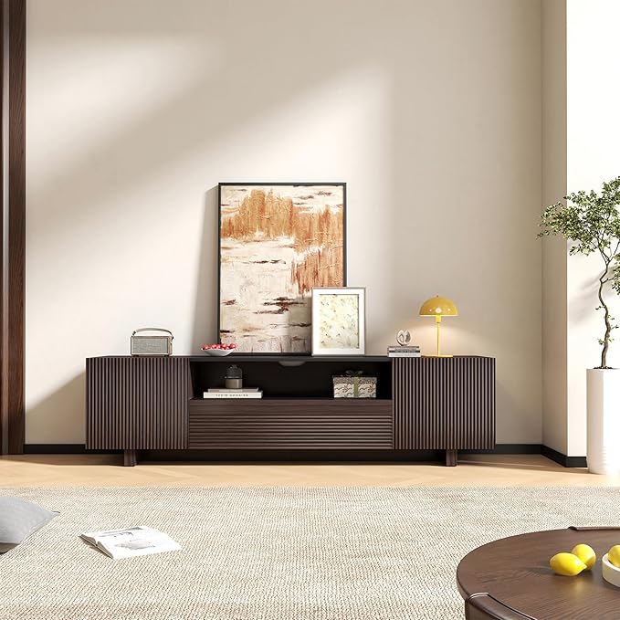 Epecoya TV Stand with Storage Cabinets - Image 4