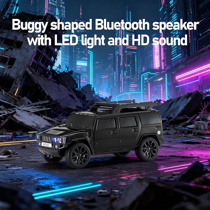 WSTER Solar Off-Road Car Bluetooth Speaker – HD Stereo Sound - Image 4