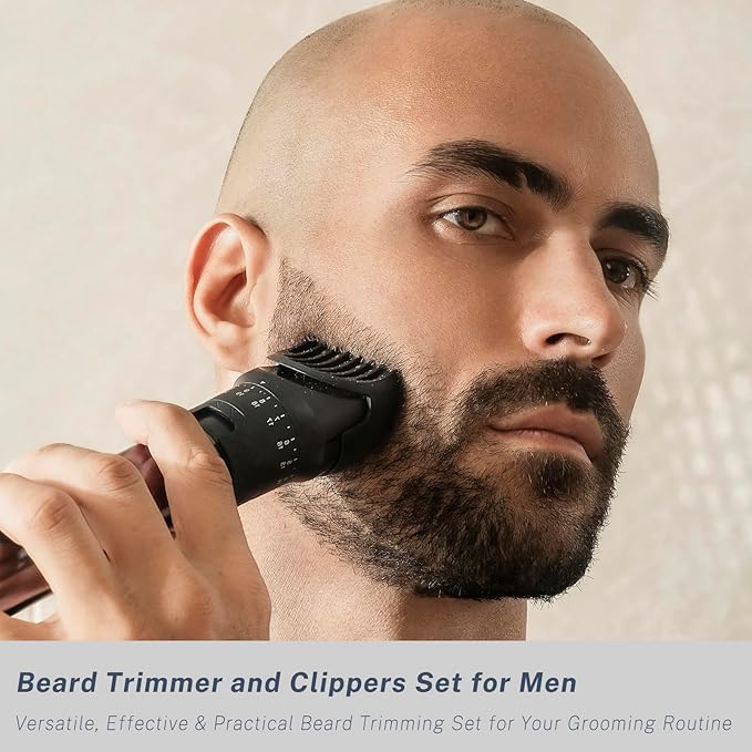 Beard Trimmer for Men, Precision Dial Adjustable 20 Settings, All-in-One - Image 3