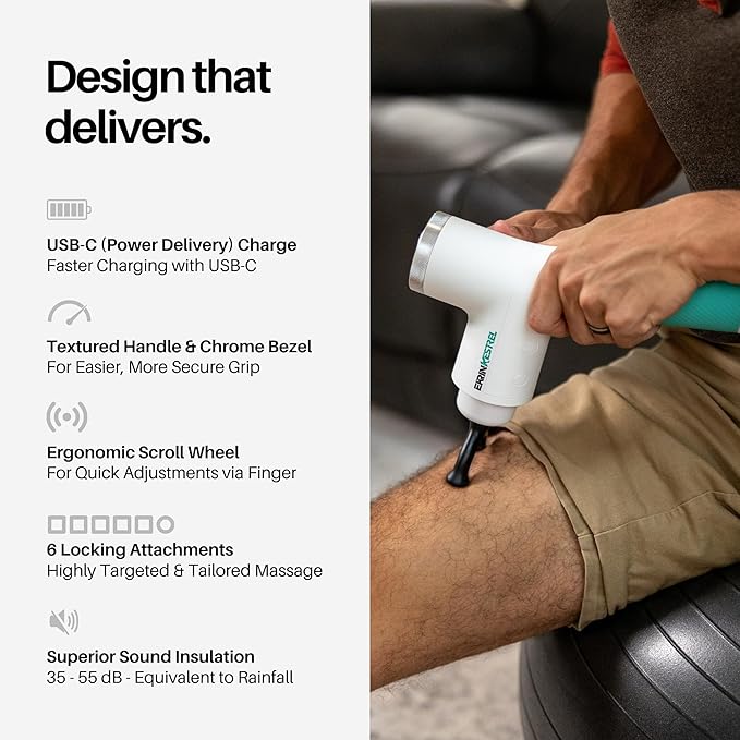 Ekrin Athletics White Kestrel Percussive Massager - Image 7