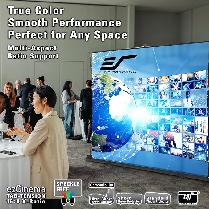Elite Screens ezCinema Tab-Tension 16:9 X-Ratio Portable Projector Screen - Image 4