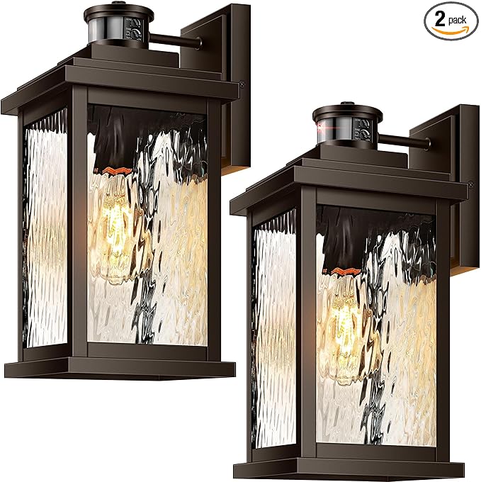 VIANIS 2 Pack Large Adjustable-Sensitivity Motion Sensor Outdoor Lights by VIANISLIGHTING