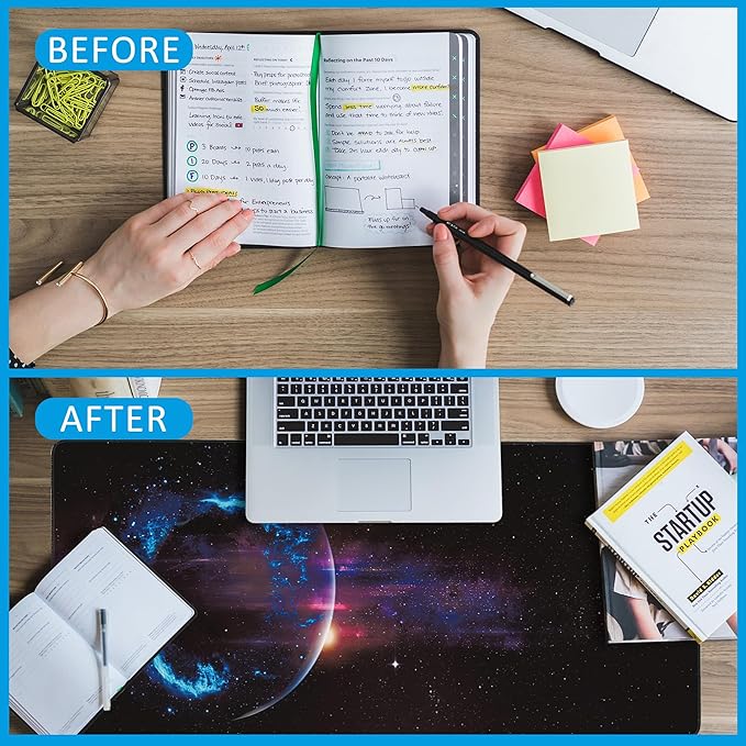 EOBKLAX Mouse Pad, Abstract Space Desk Mat - Image 6