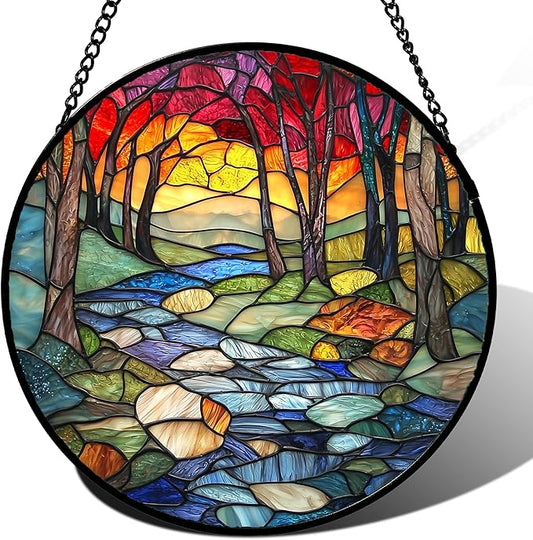 AMDERVEN Stained Glass Window Hanging by amderven