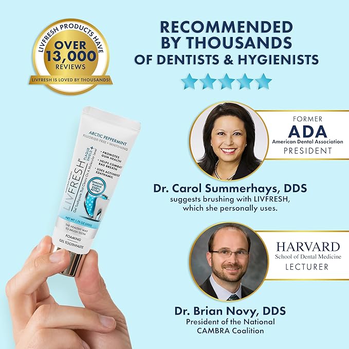 LIVFRESH Toothpaste Gel, Clinically Proven to Remove Plaque 250% Better - Image 5
