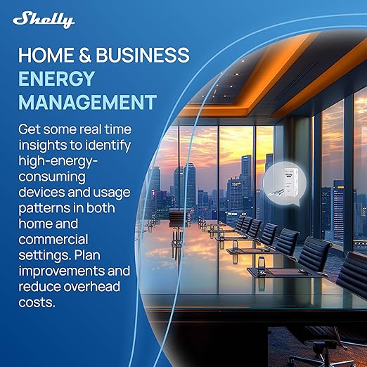 Shelly 3EM-63W Gen3 | Wi-Fi Operated Smart 3-Phase Energy Meter | Home - Image 3