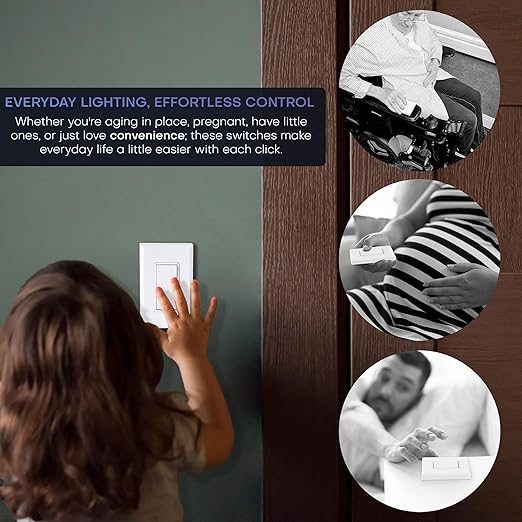 RunLessWire 2 Fixture Battery-Free DIY Kinetic Wireless Light Switch Kit 150ft - Image 7