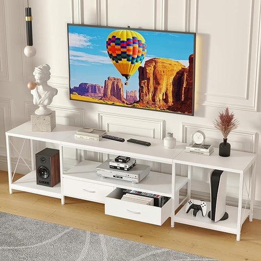 GYIIYUO TV Stand with Fabric Drawer by GYIIYUO