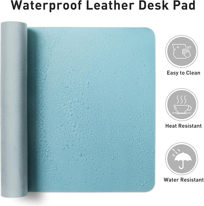 Aothia Large PU Leather Desk Pad Protector – Non-Slip Mouse Pad & Writing Mat - Image 7