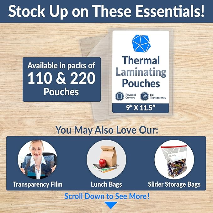 Reli. Thermal Laminating Pouches | Laminating Sheets 8.5 x 11 | 5 Mil Comparable - Image 8