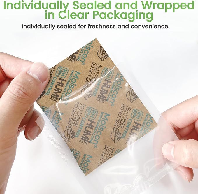 Wisesorb 8 Gram 15 Pack 69% Two-Way Humidity Control Packs - Image 4