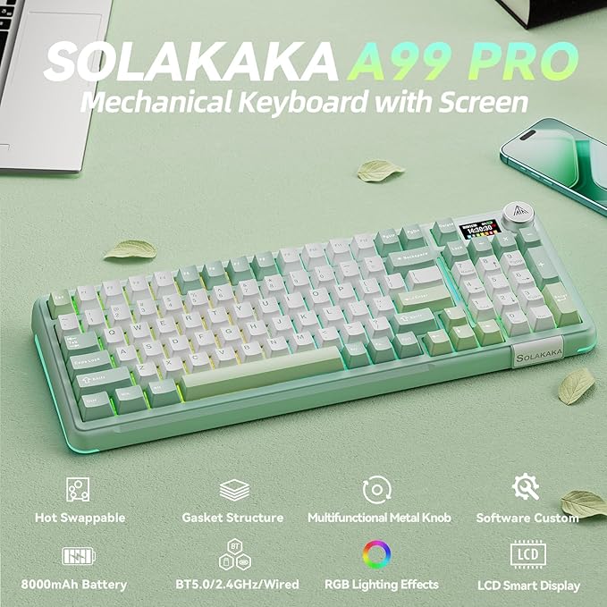 SOLAKAKA A99 Pro Wireless Mechanical Keyboard - Image 2