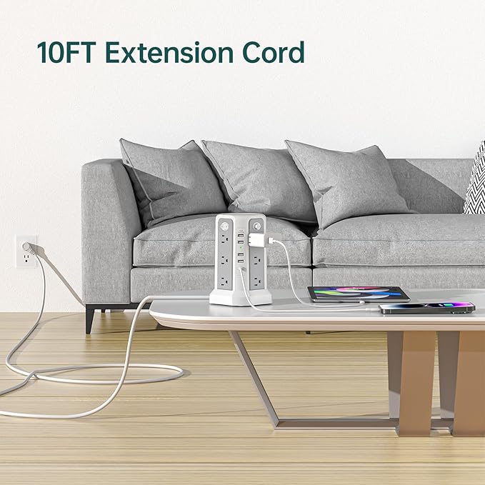 PASSUS Surge Protector Power Strip - Image 8